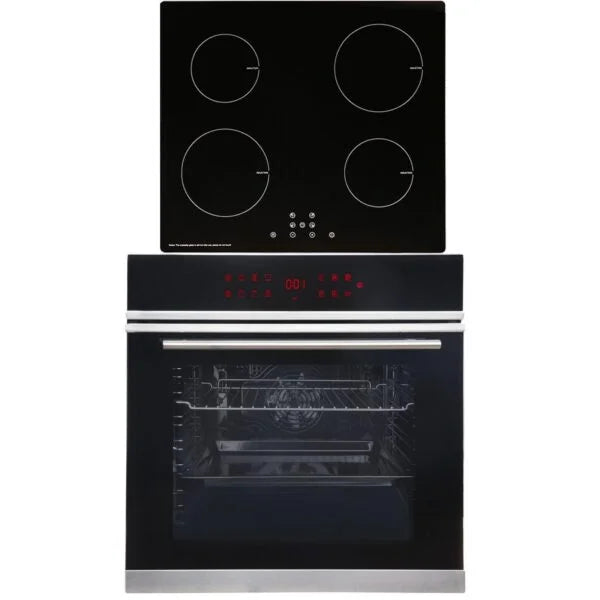 SIA BISO12PSS 60cm Black Pyrolytic Single Electric Oven & 4 Zone Induction Hob - London Houseware - 6