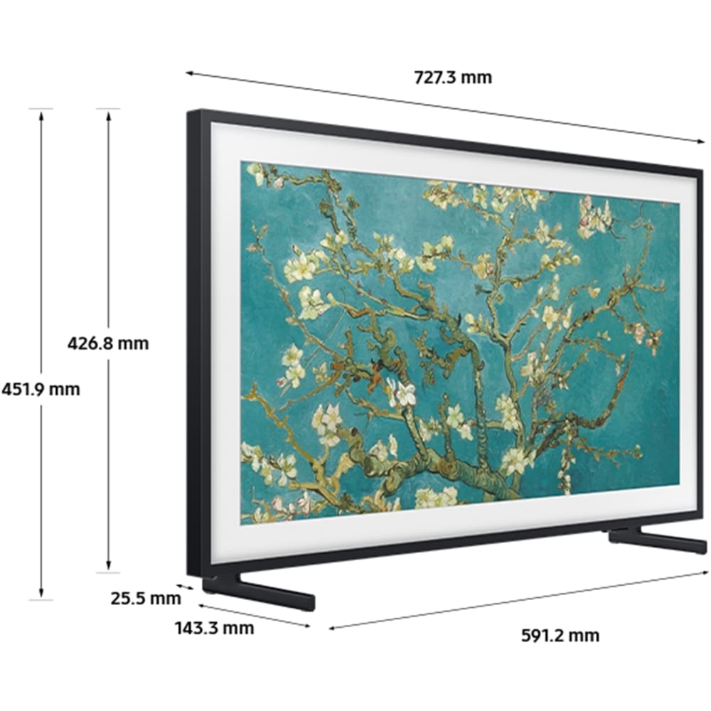 Samsung TV, 32 Inch Frame Art Mode QLED Full HD - QE32LS03CBUXXU - London Houseware - 2