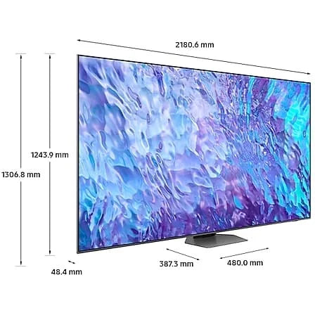 Samsung TV, 98 Inch QLED 4K HDR Smart - Q80C QE98Q80CATXXU - London Houseware - 8