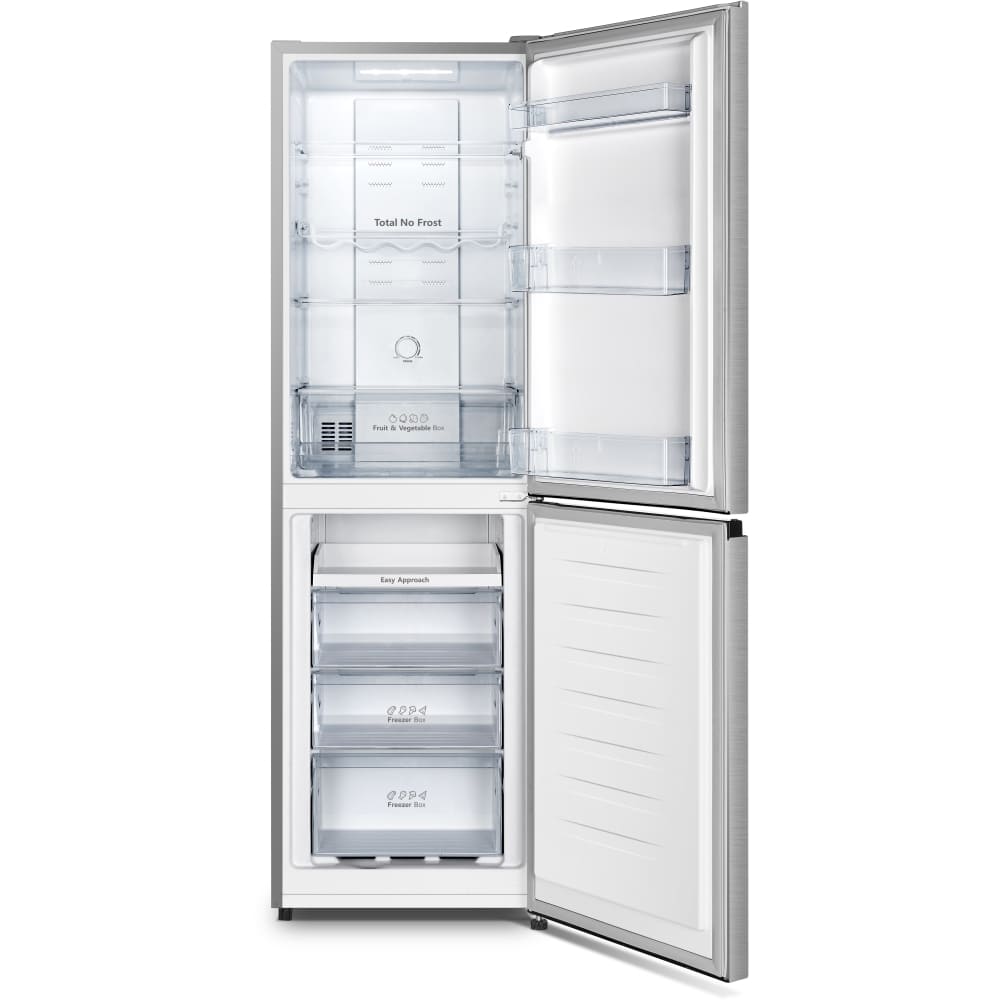 256L Freestanding Fridge Freezer, 50/50, Stainless Steel - Hisense RB327N4BCE - London Houseware - 3