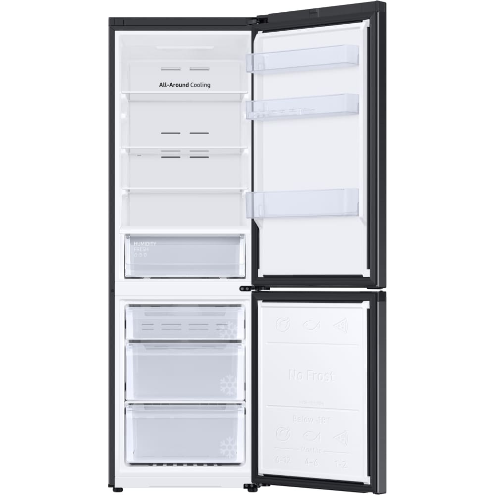 344L SpaceMax Samsung Fridge Freezer, 70/30, Black - RB34C600EBN Series 5 - London Houseware - 6