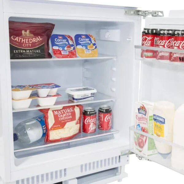 White Under Counter Fridge And Freezer Twin Pack - SIA RFU101-RFU103 - London Houseware - 2