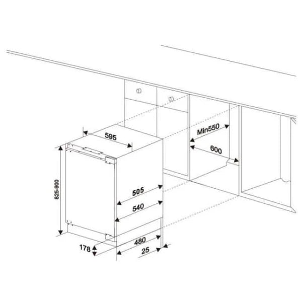 White Under Counter Fridge And Freezer Twin Pack - SIA RFU101-RFU103 - London Houseware - 5