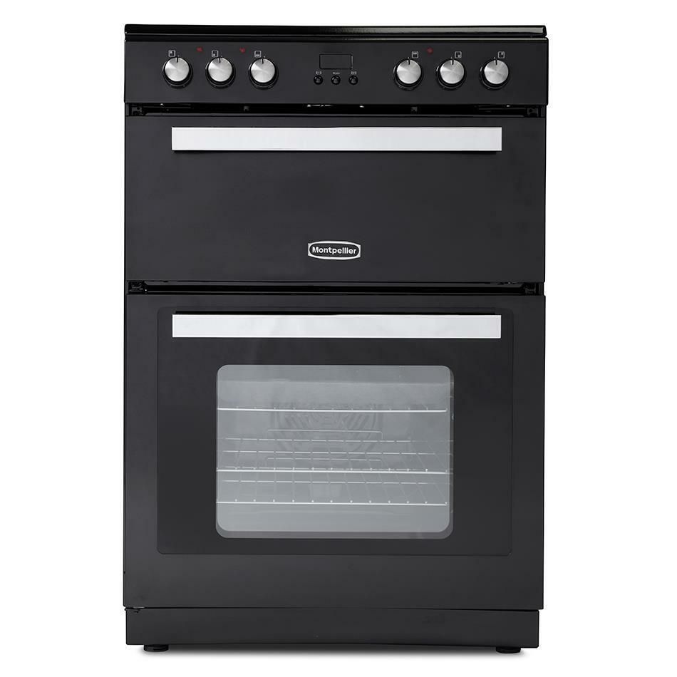 60cm Electric range Cooker/Freestanding – Montpellier RMC61CK - London Houseware - 1