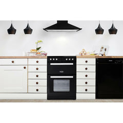 60cm Electric range Cooker/Freestanding – Montpellier RMC61CK - London Houseware - 3