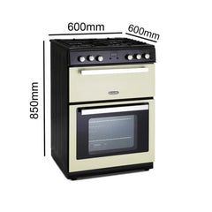 Electric Double Oven With Hob – Montpellier RMC61DFC - London Houseware - 2