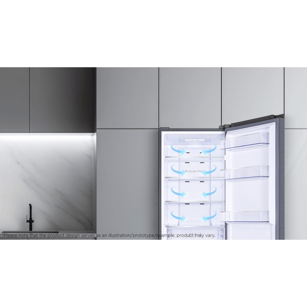 277L No Frost Freestanding Fridge Freezer, Galaxy Inox - TCL RP282BXE0UK - London Houseware - 7