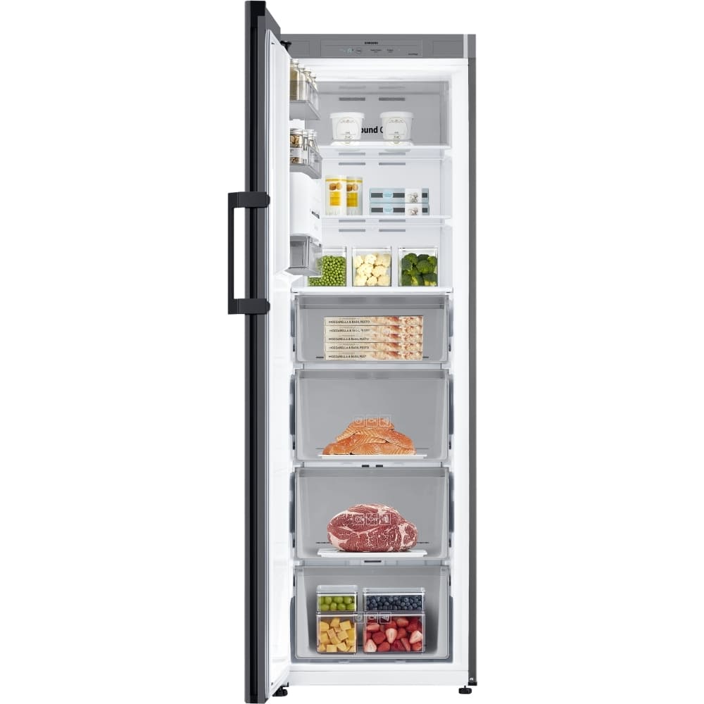 323L Bespoke Tall Freezer One Door, Clean Black - Samsung RZ32C76GE22