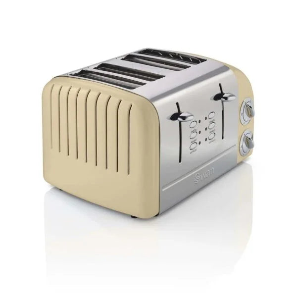 Swan Retro 4 Slice Toaster Cream – ST34020CN - London Houseware - 4