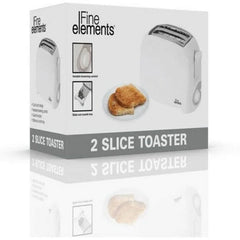 200W White 2 Slice Toaster – Fine Elements SDA1008GE - London Houseware - 2