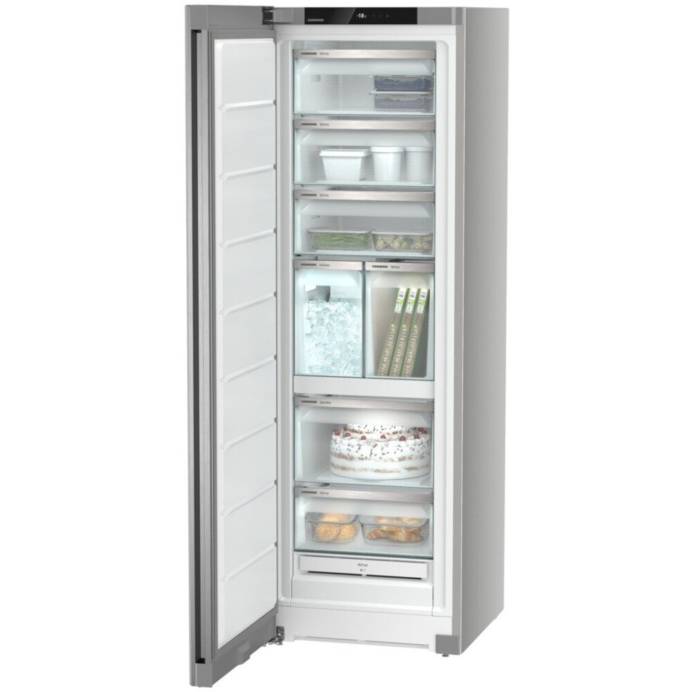 278L No Frost Tall Freezer, Silver - Liebherr SFNsfe5247 - Naamaste London Homewares - 5