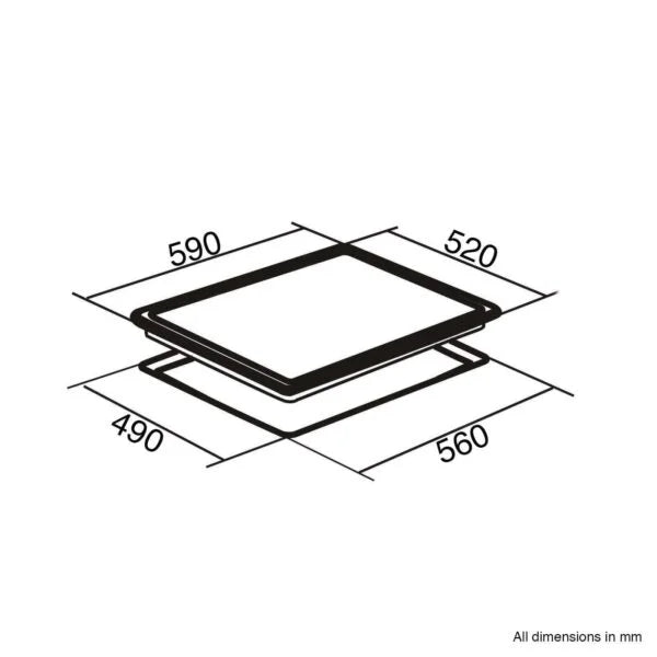 SIA 60cm 4 Zone Induction Hob & SS Digital Built In Electric Oven - London Houseware - 6