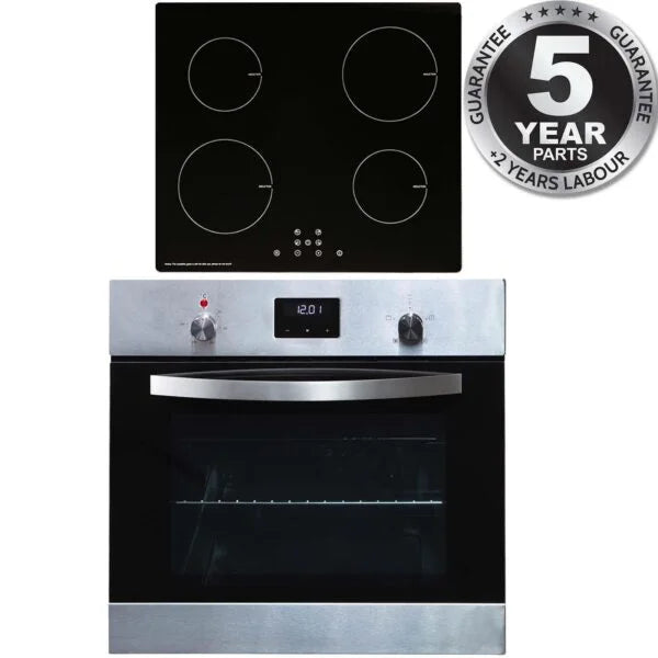 SIA 60cm 4 Zone Induction Hob & SS Digital Built In Electric Oven - London Houseware - 7