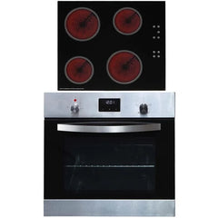 SIA 60cm Digital Electric Oven & 4 Zone Ceramic Electric Hob - London Houseware - 1