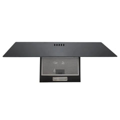 Cooker Hood Extractor Fan Angled Chimney , Black - SIA AH90BL - London Houseware - 3