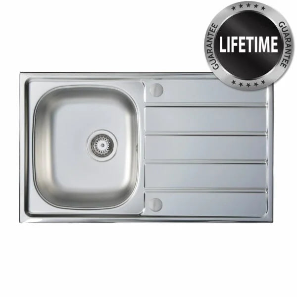 Kitchen Sink / 1.0 Bowl Reversible Stainless Steel- SIA BAILE10SS - London Houseware - 1