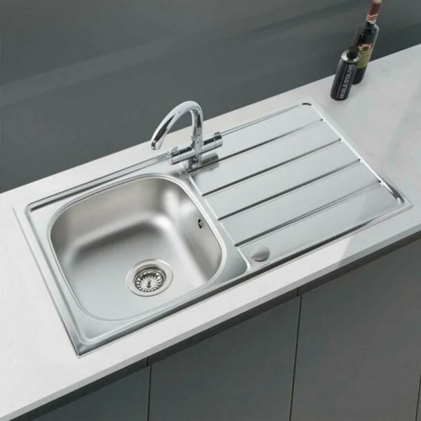 Kitchen Sink / 1.0 Bowl Reversible Stainless Steel- SIA BAILE10SS - London Houseware - 3