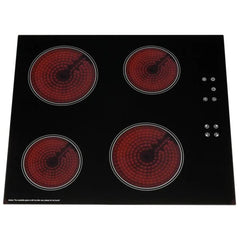 4 Zone Electric Ceramic Hob /SIA CERH60BL-Black - London Houseware - 2