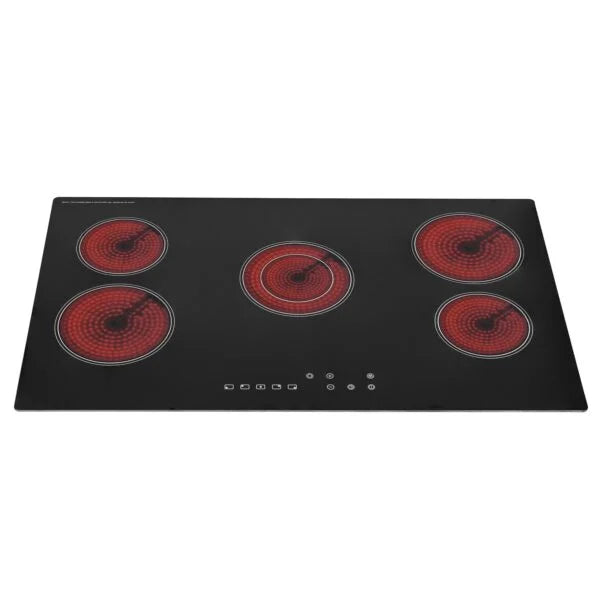 SIA CERH90BL- 90cm Black 5 Zone Electric Ceramic Hob - London Houseware - 4