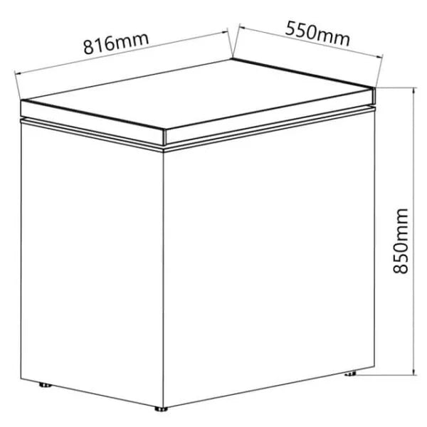 SIA CHF198WH - 198L White Freestanding Chest Freezer - London Houseware - 10