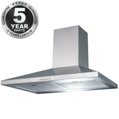 70cm Chimney Cooker Hood , Stainless Steel - SIA CHL70SS - London Houseware - 1