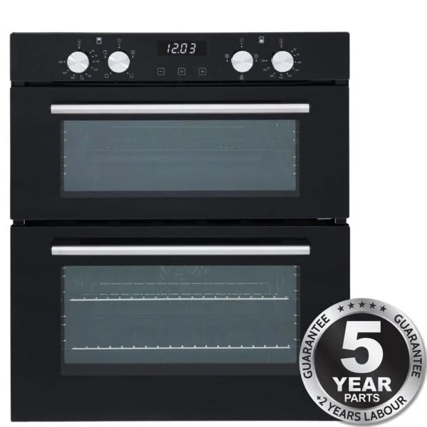 60cm Black Electric Built Under Double Oven - SIA DO101 - London Houseware - 1