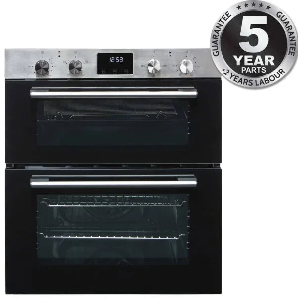 60cm Stainless Steel Built In Electric Double Oven - SIA DO111SS - London Houseware - 1