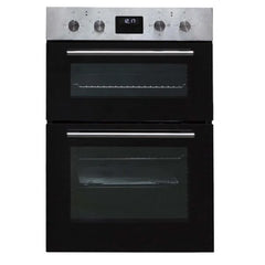 60cm Built In Electric Double Oven, Black SS - SIA DO112SS - London Houseware - 2