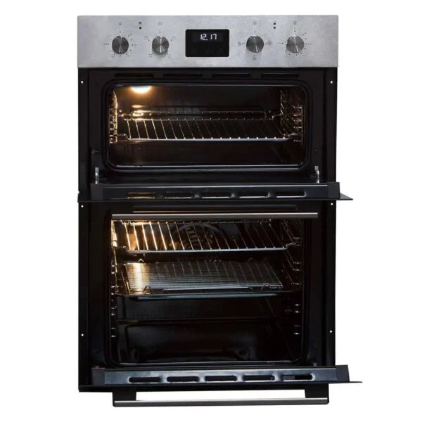 60cm Built In Electric Double Oven, Black SS - SIA DO112SS - London Houseware - 5