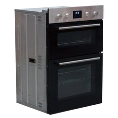 60cm Built In Electric Double Oven, Black SS - SIA DO112SS - London Houseware - 4