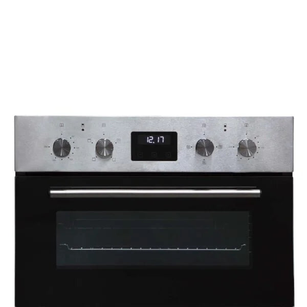 60cm Built In Electric Double Oven, Black SS - SIA DO112SS - London Houseware - 3