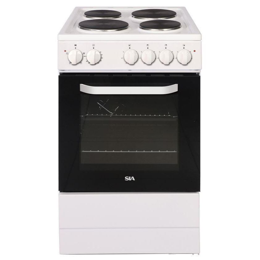 50cm Freestanding Cooker Oven and Hob, White – SIA ESCA51W - London Houseware - 1