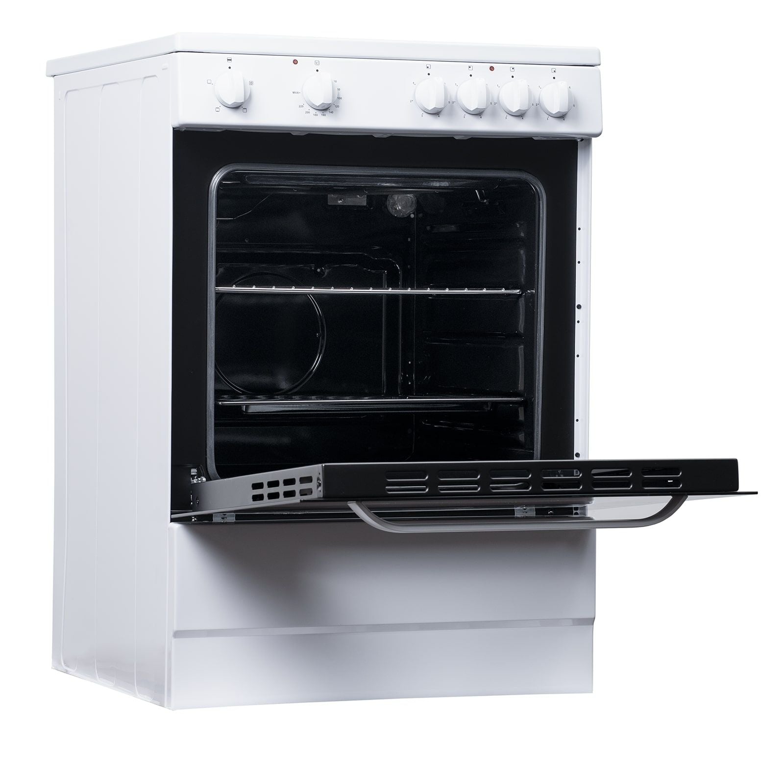 60cm Electric Cooker Oven and Hob/Freestanding, White – SIA ESCA61W - London Houseware - 5