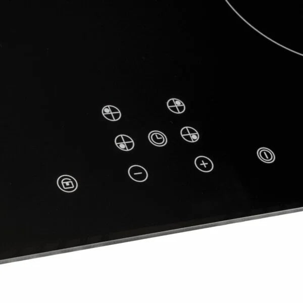 Black ECO 13 Amp Plug In Induction Hob, 60cm, 4 Zone - SIA INDH61BL - London Houseware - 2