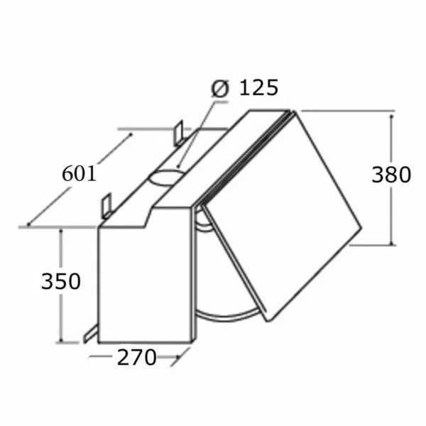 60cm Silver Integrated Kitchen Extractor Fan - SIA INT60SS - London Houseware - 5