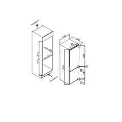 260L Integrated Fridge Freezer 70/30 Split -SIA RFI104 - London Houseware - 4