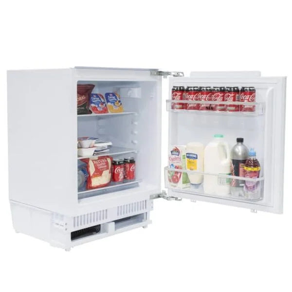 136L White Integrated Under Counter Fridge - SIA RFU101 - London Houseware - 4