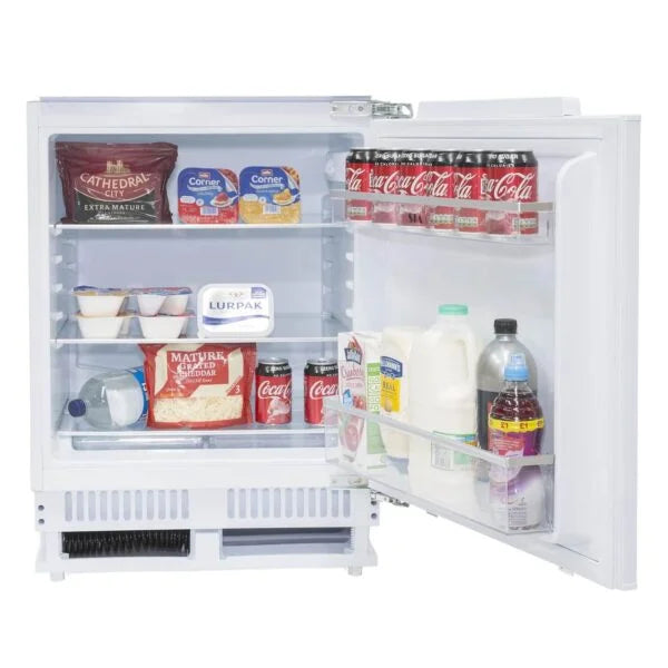 136L White Integrated Under Counter Fridge - SIA RFU101 - London Houseware - 8