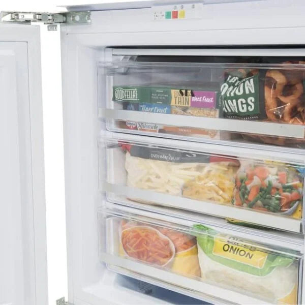 105L White Integrated Under Counter Freezer, 3 Drawer - SIA RFU103 - London Houseware - 3