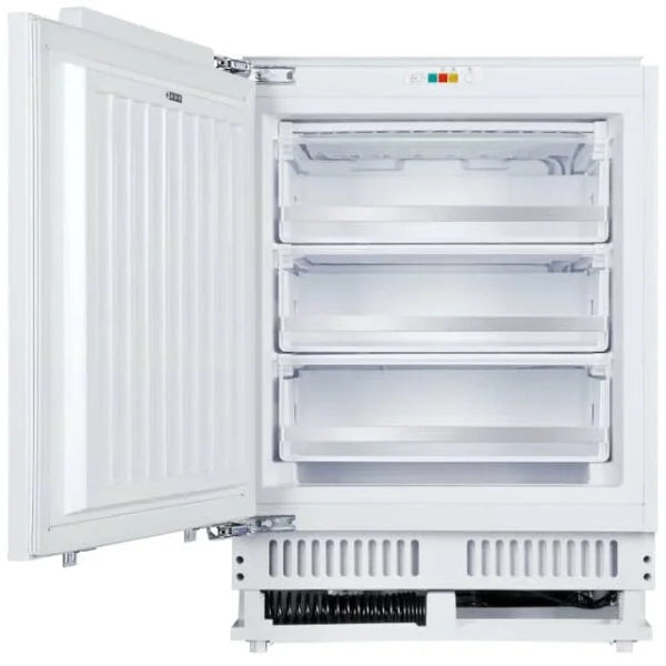 105L White Integrated Under Counter Freezer, 3 Drawer - SIA RFU103 - London Houseware - 2