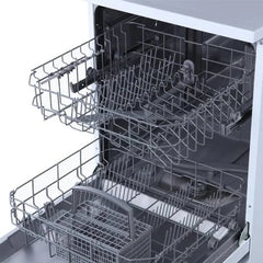 60cm White Freestanding Dishwasher / 12 Places - SIA SFSD60W - London Houseware - 3