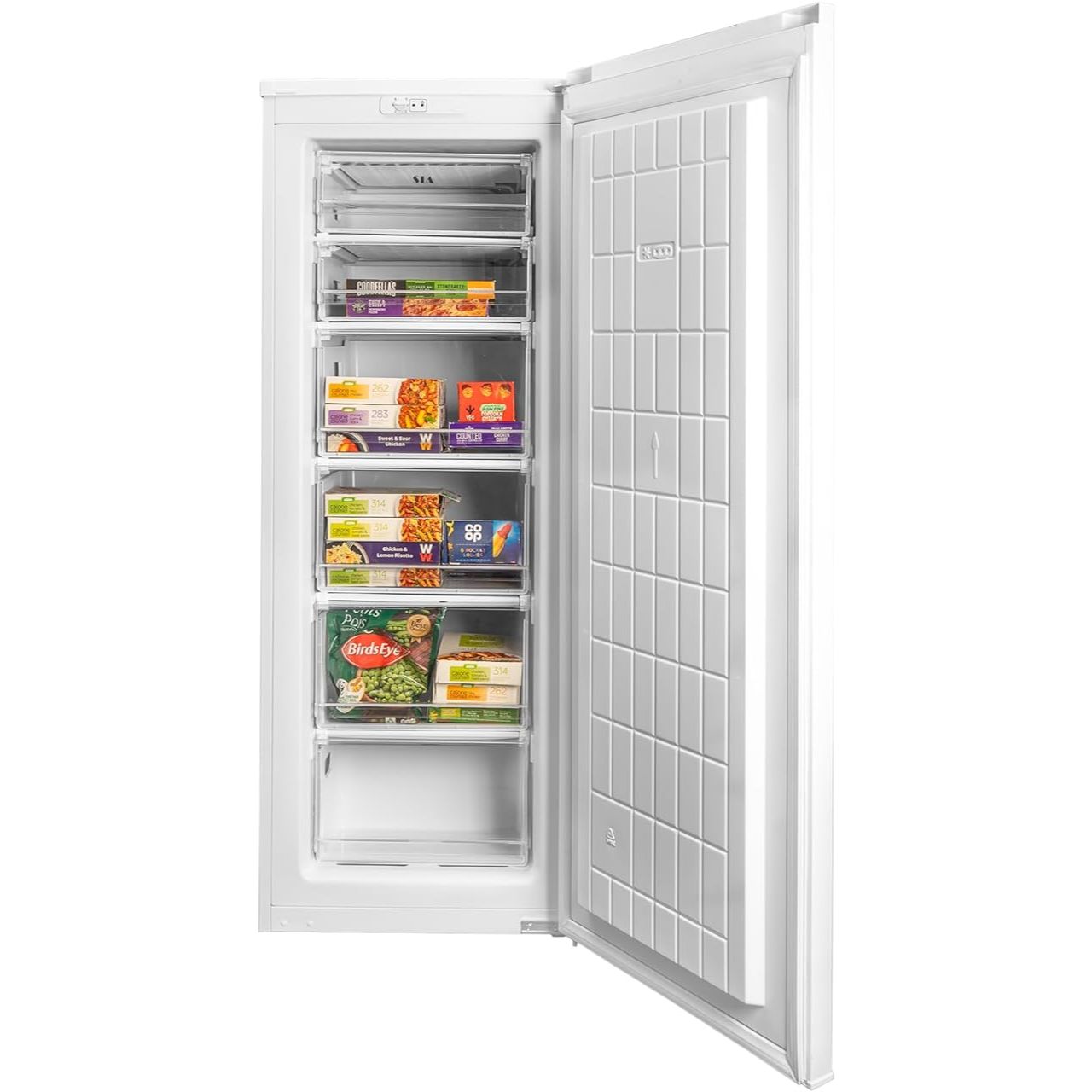 160L White Freestanding Upright Freezer - SIA SFZ144WH - London Houseware - 5