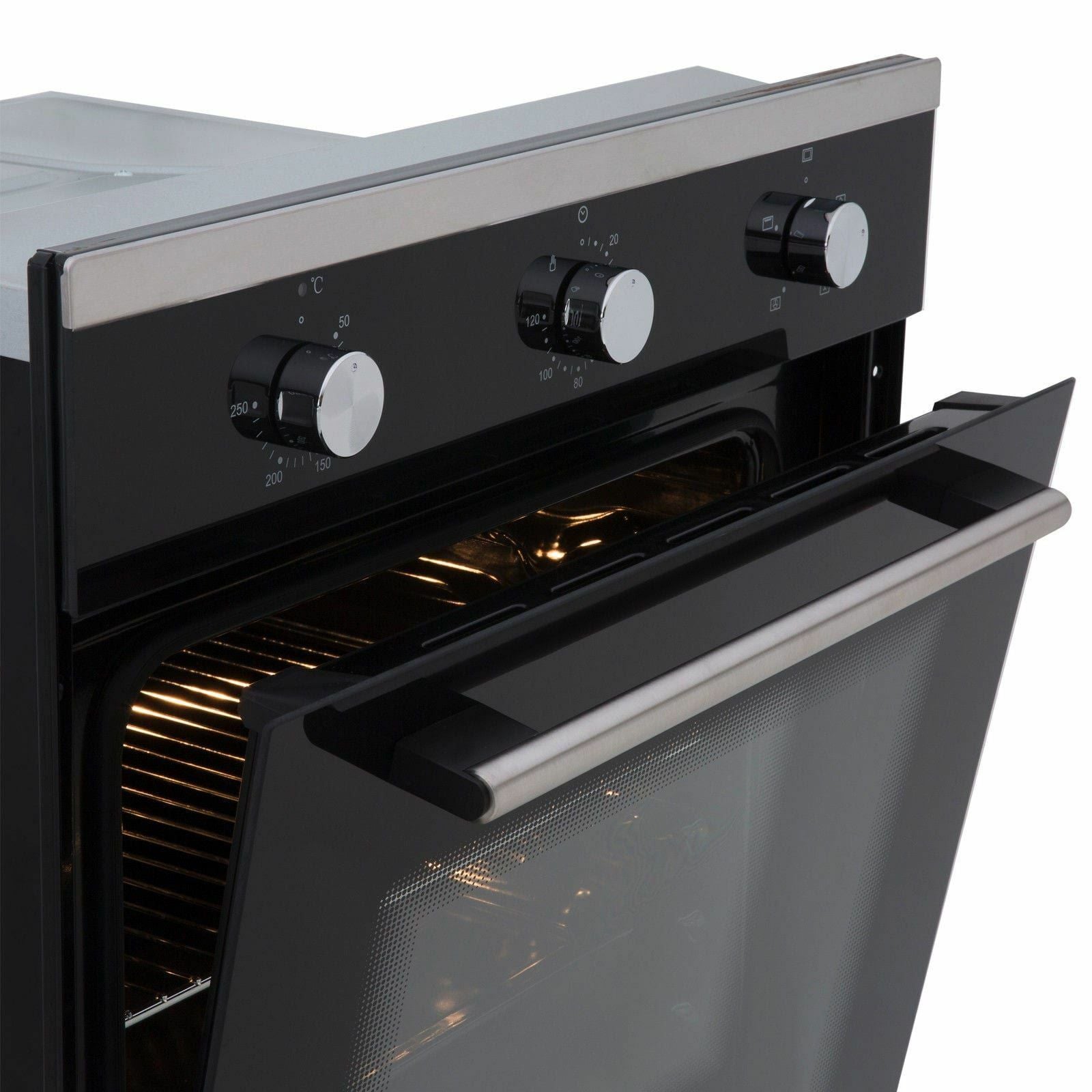 60cm Built In Electric Oven, Black – SIA SO101 - London Houseware - 2