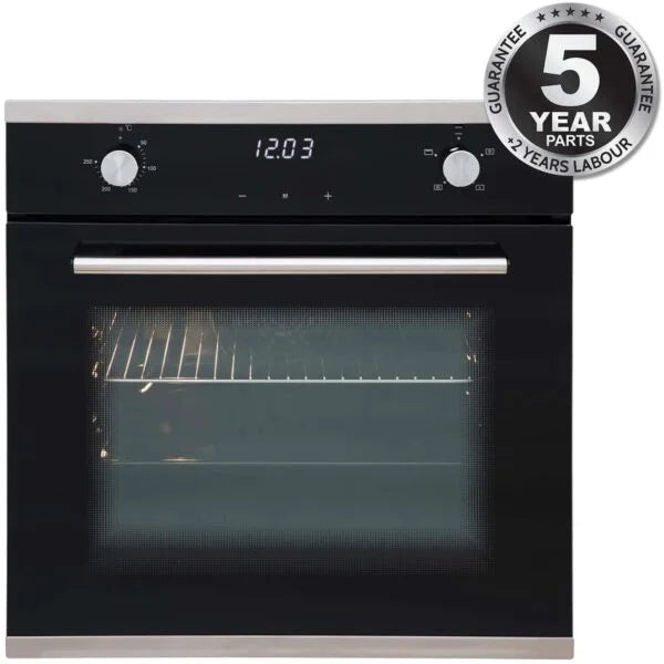 60cm Built In Electric Oven, Black - SIA SO103 - London Houseware - 1