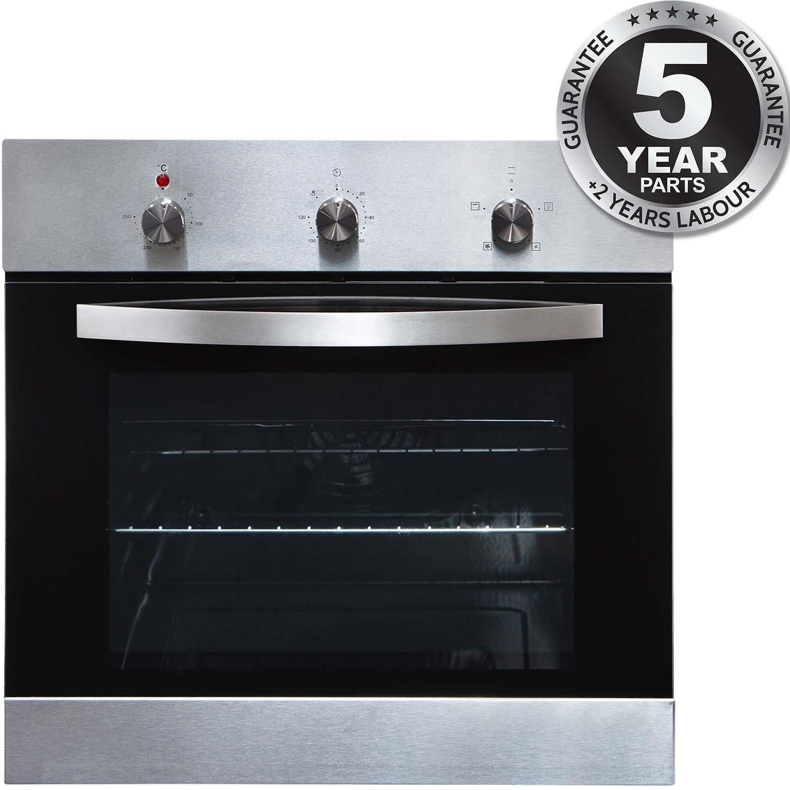 60cm Single Electric Fan Oven SS, Built-in / Under – SIA SO113SS - London Houseware - 1