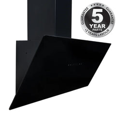 Black Cooker Hood Kitchen Extractor Fan /SIA TAG90BL 90cm - London Houseware - 1