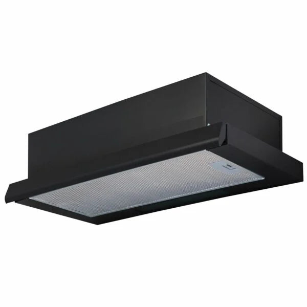 60cm Kitchen Extractor Fan Cooker Hood , Black - SIA TSH60BL - London Houseware - 2