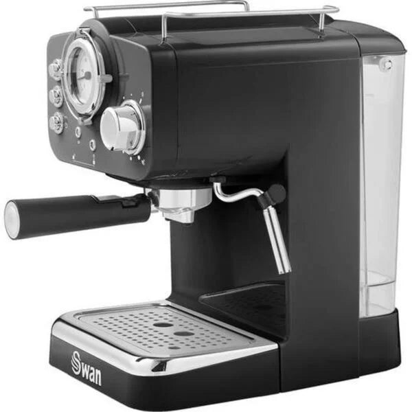 Swan Retro Espresso Machine / Black – SK22110BN - London Houseware - 3