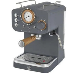 Swan Retro Espresso Machine / Grey – SK22110GRYN - London houseware - 2