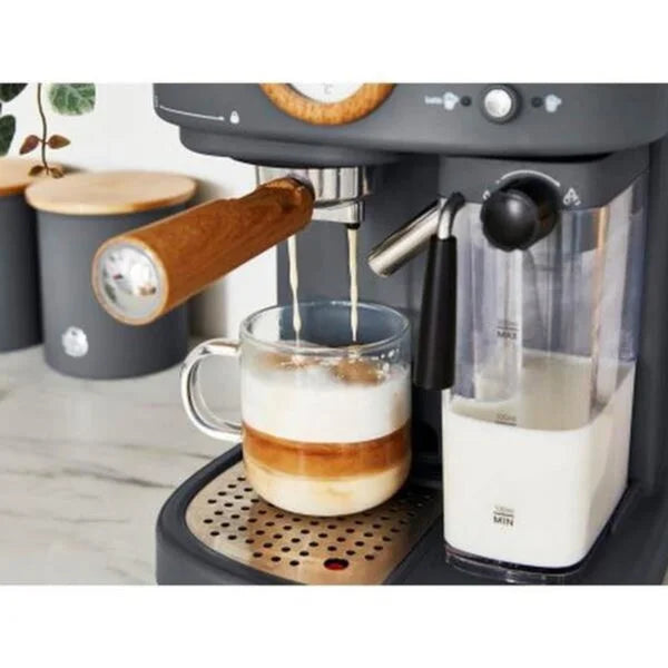 Swan Retro Espresso Machine / Grey – SK22110GRYN - London houseware - 3